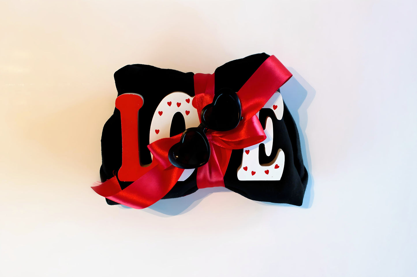 Ensemble cadeaux Love, pour vous et chats (Rouge et noir)